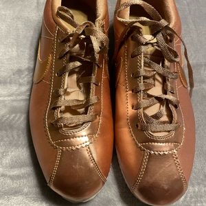 Rose pink leather Nike